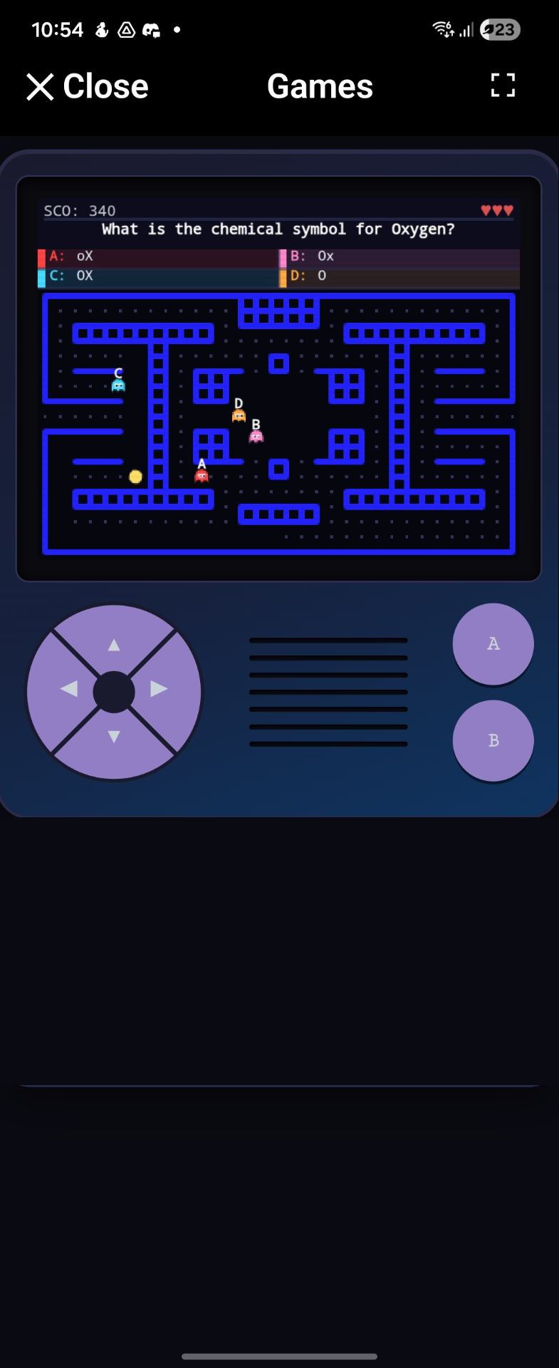 Arcade revision games